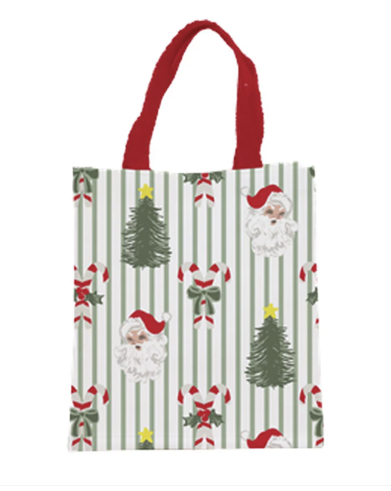 Compact Carry Tote Peppermint Pine