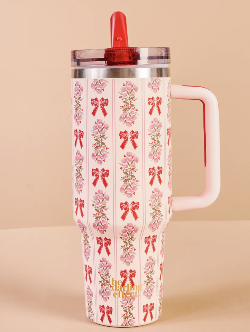 The Darling Effect 40oz Lifestyle Flip Tumbler-Oh So Merry