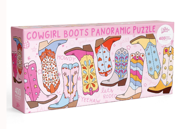 Panoramic Cowgirl Boots Puzzle