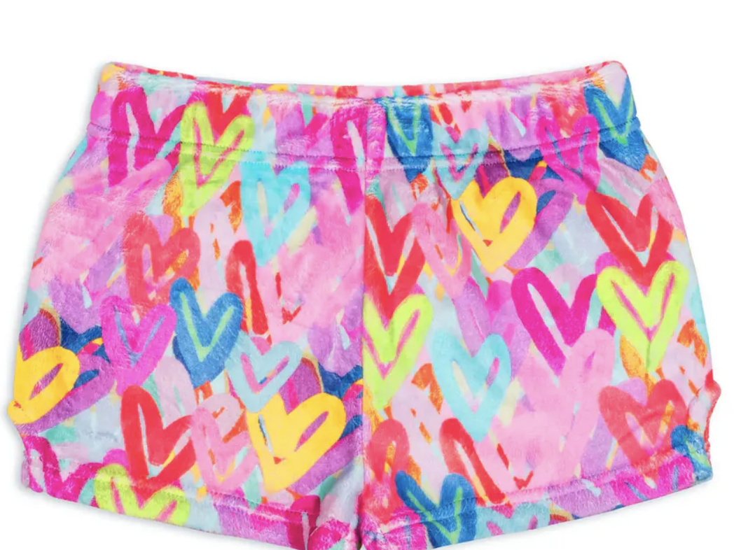 Preppy Goose Sleep Shorts Graffiti Hearts