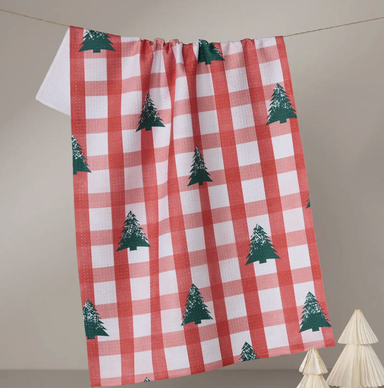 Christmas Pines Kitchen Tea Towel