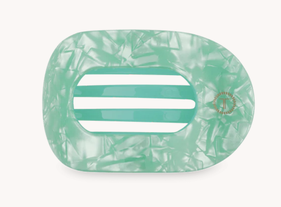 Spring Splash Small Flat Round Hair Clip