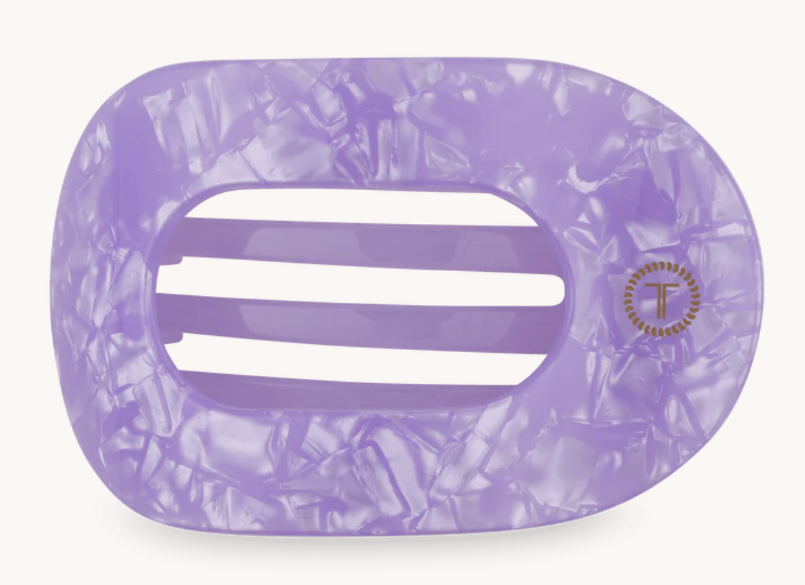 Lavender Mist Large Flat Round Hair Clip
