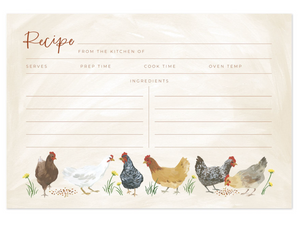Chicken Meadows Tin Recipe Box