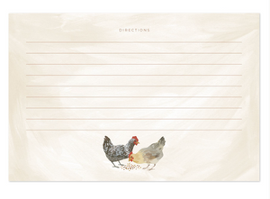 Chicken Meadows Recipe Card