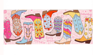 Panoramic Cowgirl Boots Puzzle