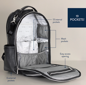 Noir Boss Plus Backpack Diaper Bag