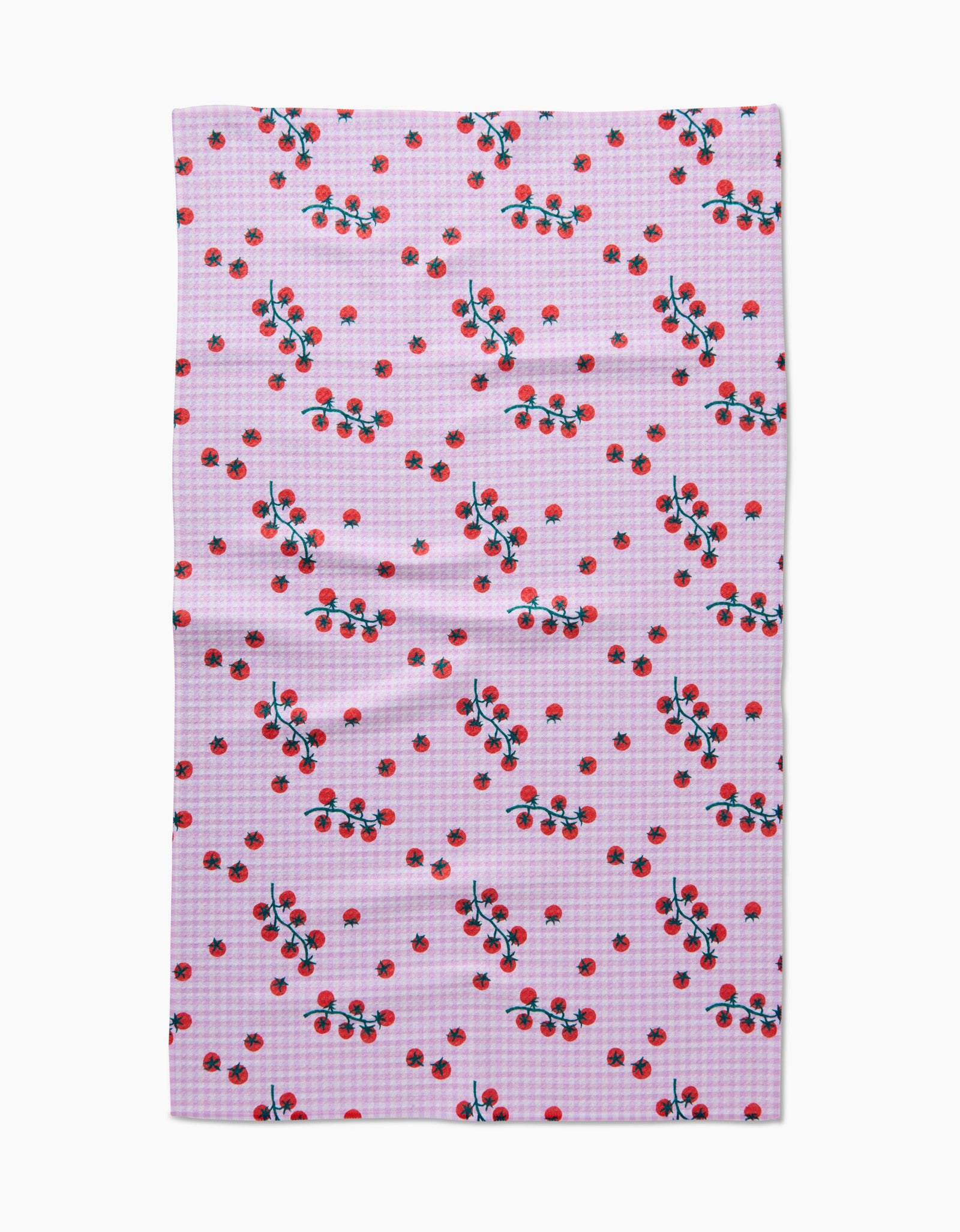 Tomato Gingham Tea Towel