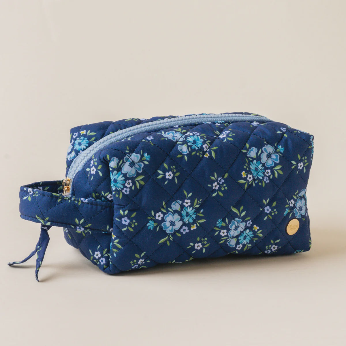 Essentials Quilted Cosmetic Pouch Endless Daydream Navy