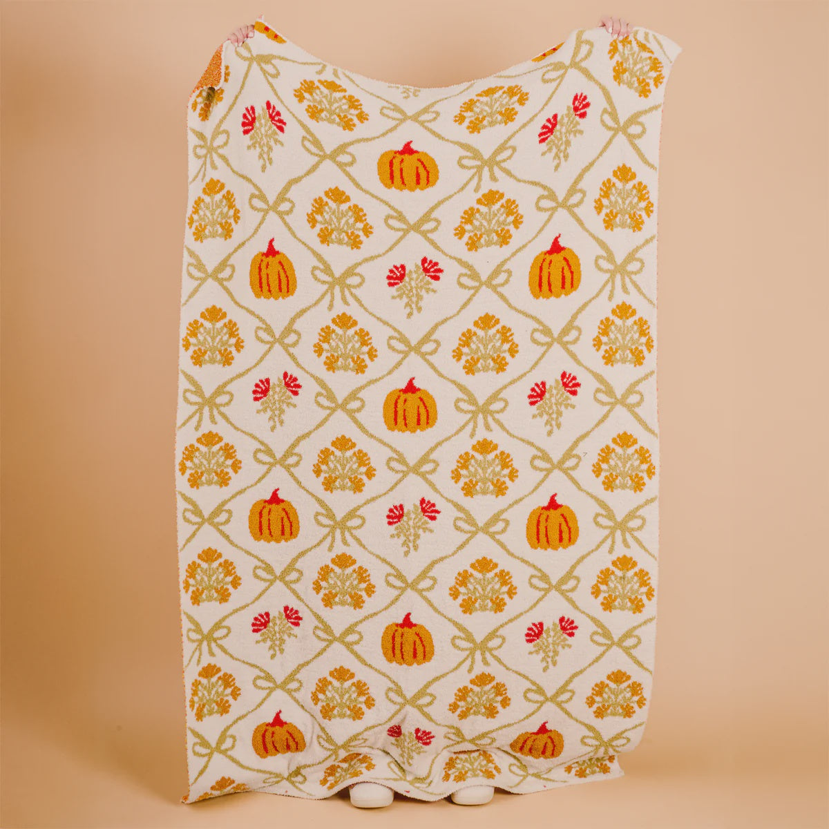 Cozy Dreams Luxe Blanket 51x70 Patchwork Pumpkins