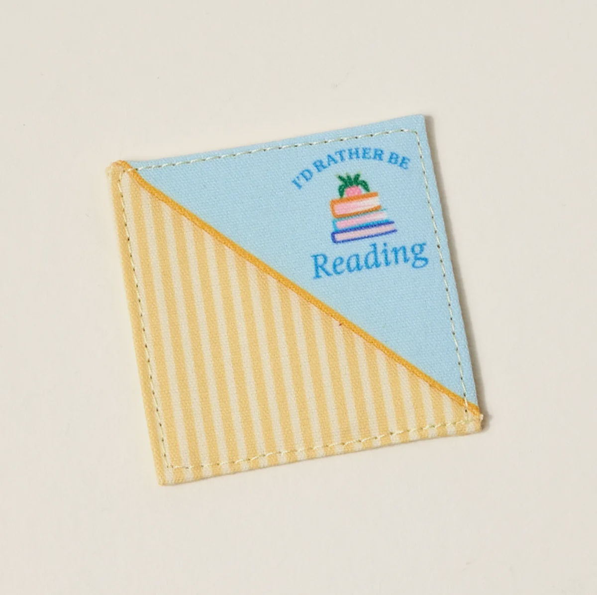 Corner Keeper Fabric Book Mark I'd Rather Be Reading