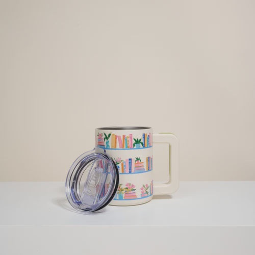 Book Shelfie Insulated Mug 14oz