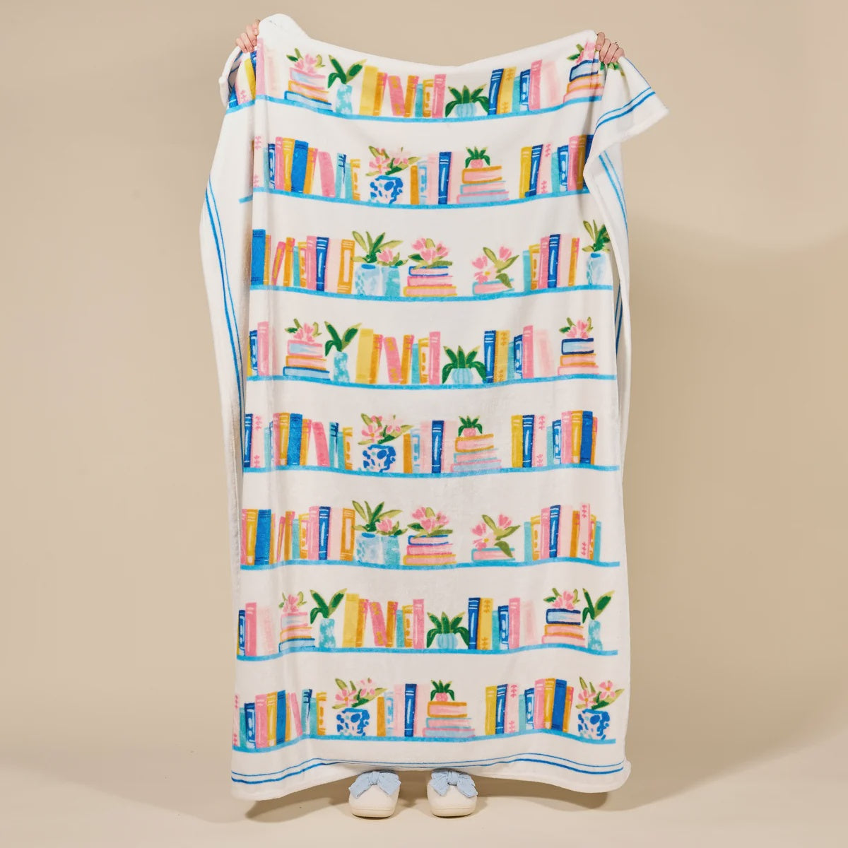 Snuggle Up Plush Blanket Book Shelfie