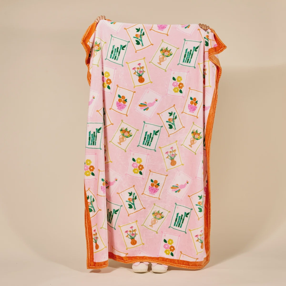 Snuggle Up Plush Blanket Its Mahjong Time