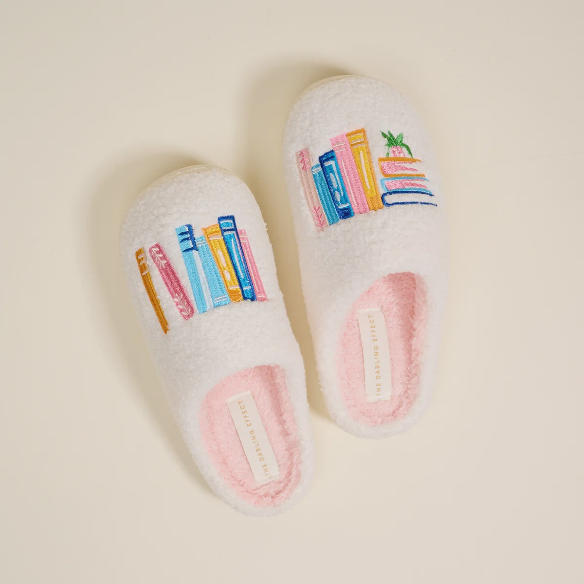 Book Nook Fuzzy Slippers