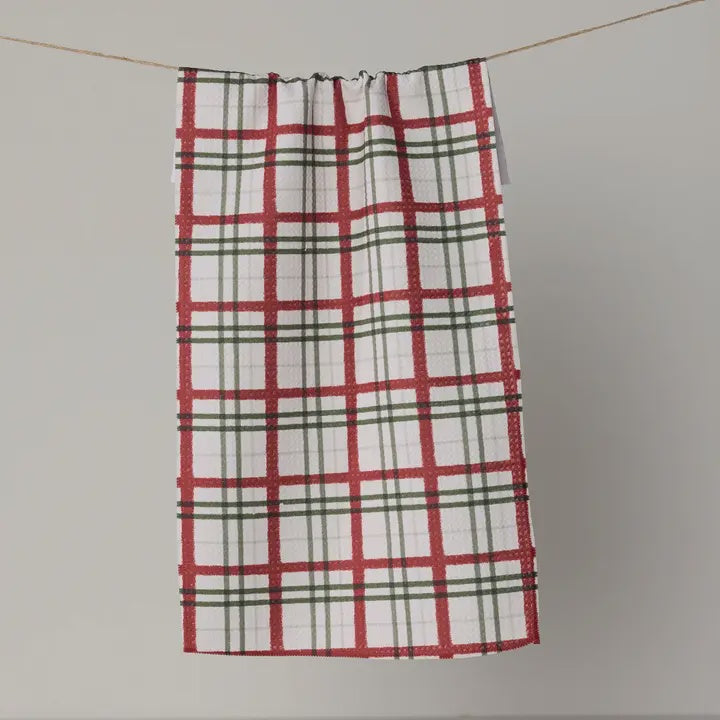 Ribbon Plaid Mini Towel