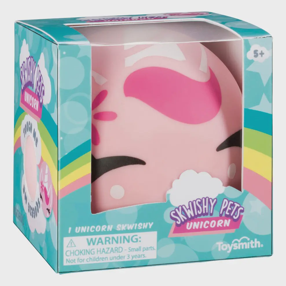 Toysmith Skwishy Pet Unicorn Stretch and Squish Soft Ball