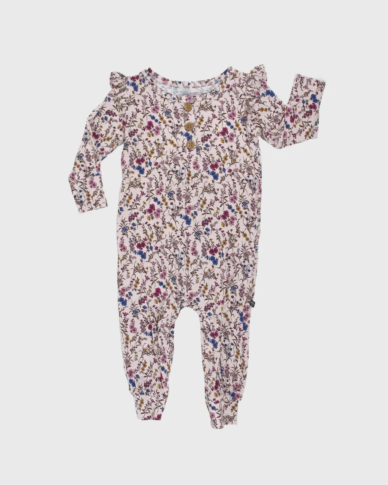 LEV baby Ariana Ruffled Snapped Romper