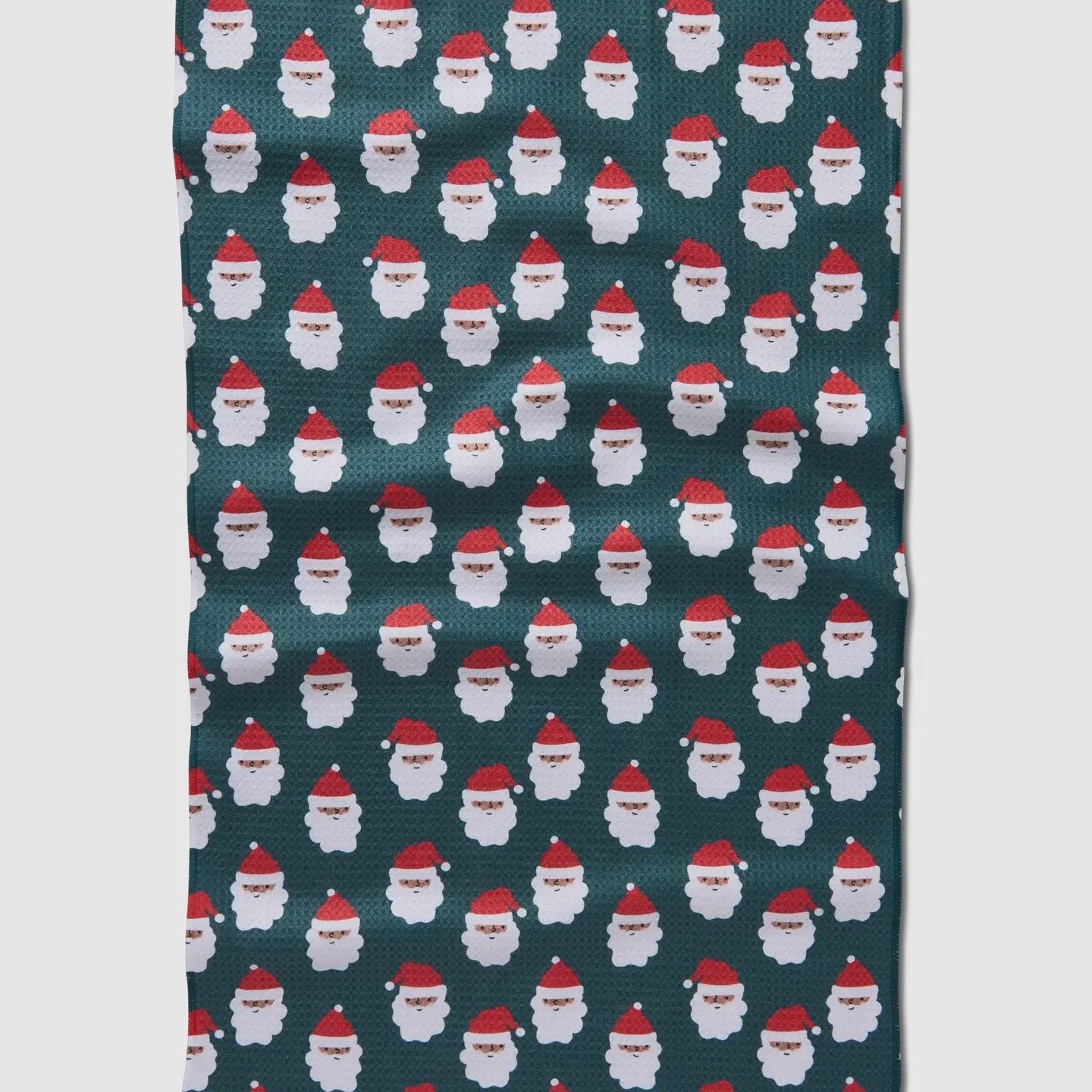 Geometry Kitchen Tea Towel-Santa Santa