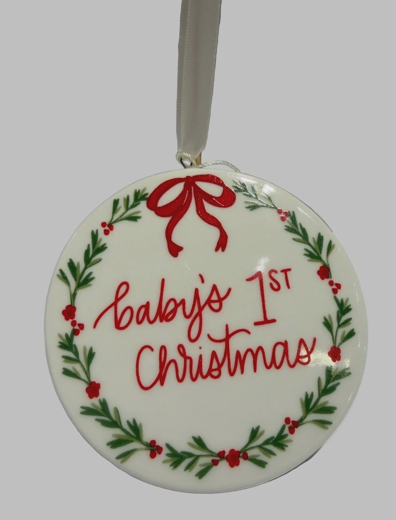 Mary Square Baby's First Christmas Ornament