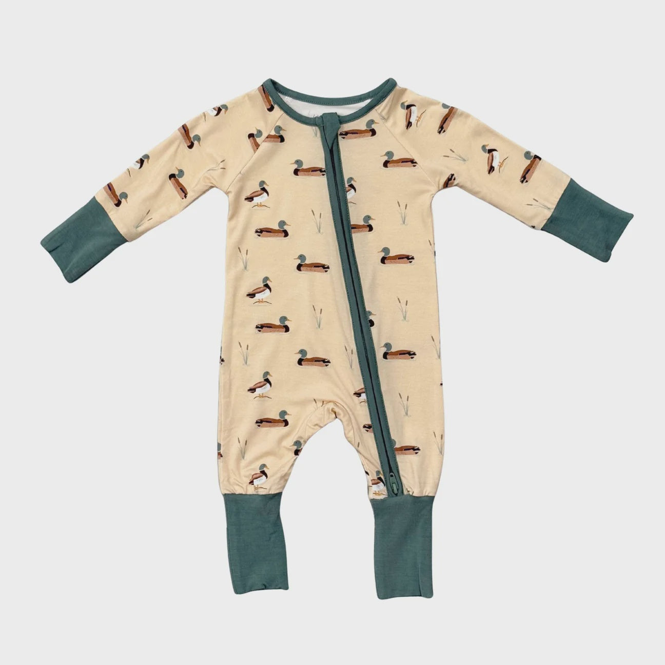 Mallard Ducks LS Romper