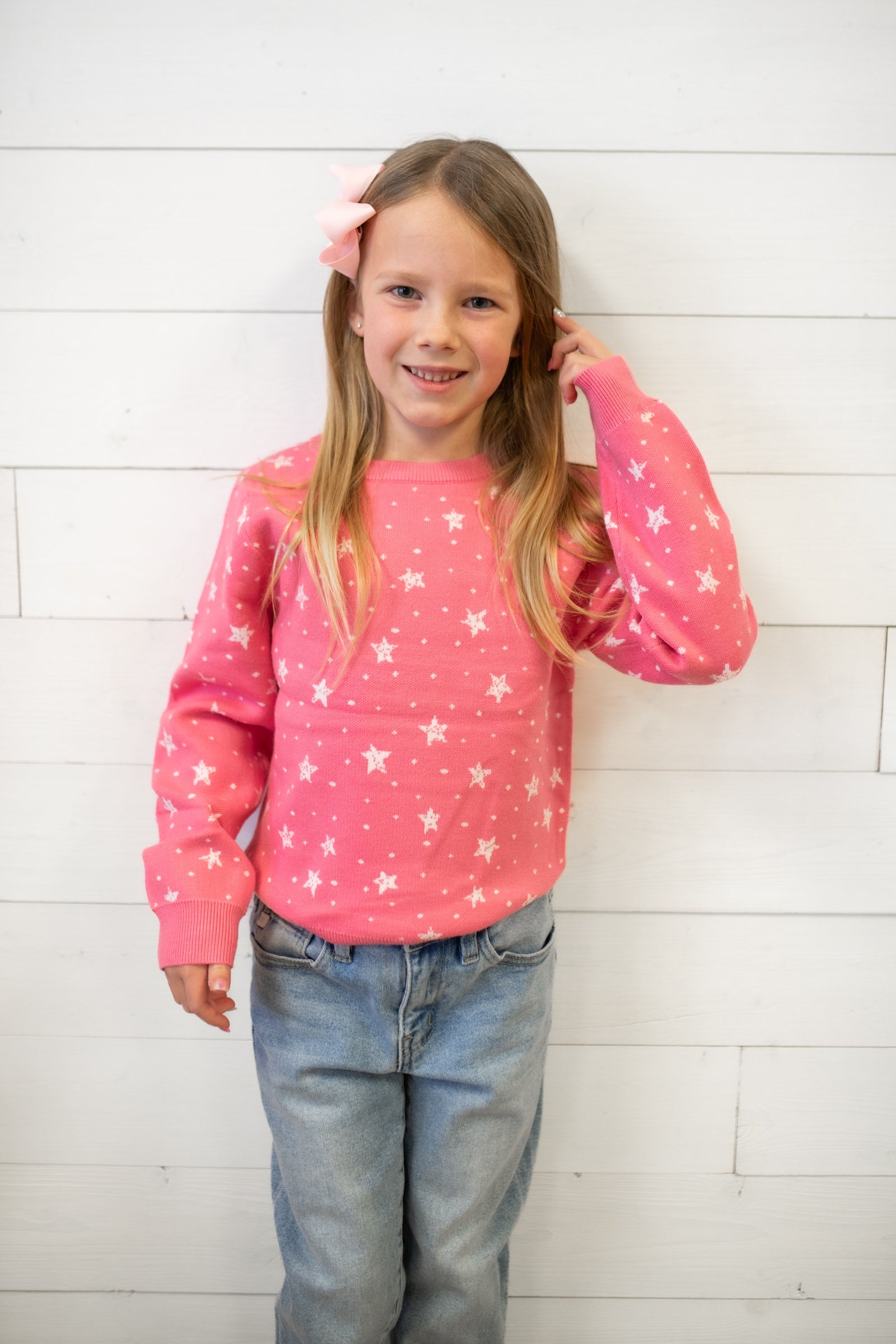 Mila & Rose Shining Star Sweater-Pink