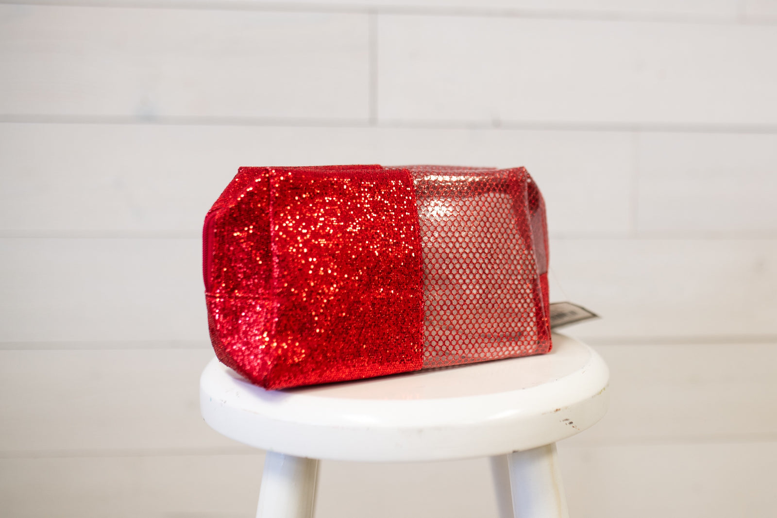 Simply Sparkle Cosmetic Bag-Red