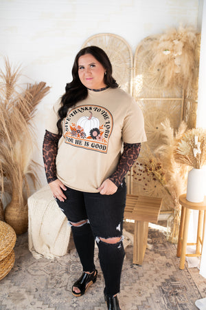 "Give Thanks" Fall Graphic Tee