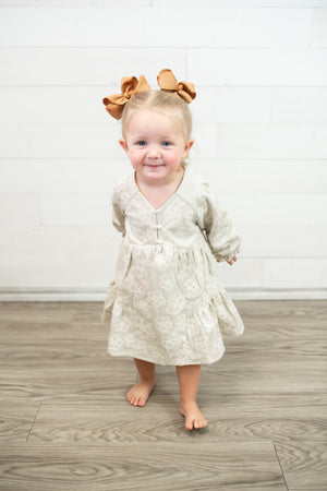 Vignette Juniper Cream Embroidered Dress