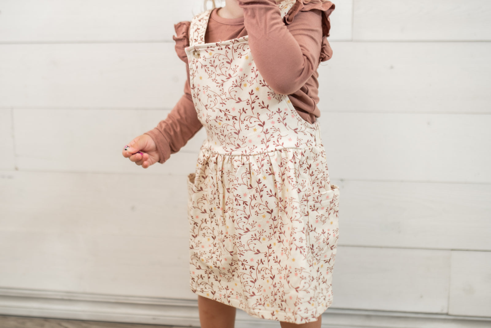 Jumper Set Girls Floral Vines