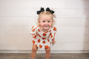 Girl's Pumpkin Peplum