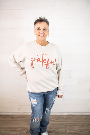 Grateful Fall Sweatshirt-Ivory