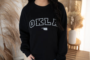Okla Black Puff Ink Sweatshirt