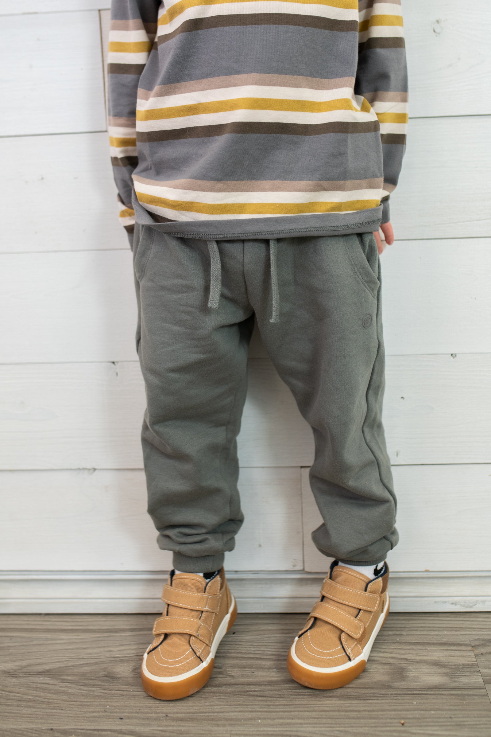 MinyMo Boys Jogger Pants-Grey