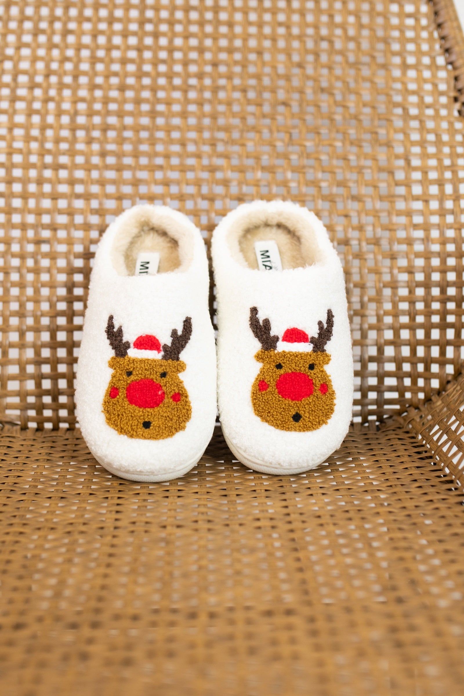 Mia Kids Little Cozy Slippers-Reindeer