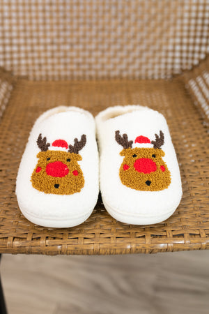 Mia Kids Little Cozy Slippers-Reindeer