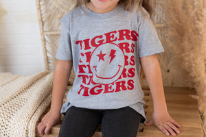 Tuttle Tiger's Red Smiley Face Youth Tee