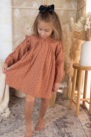 Pumpkin & Berry Floral Brenn Dress