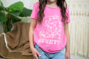 Pink Cosmos Howdy Cowboy Graphic Tee