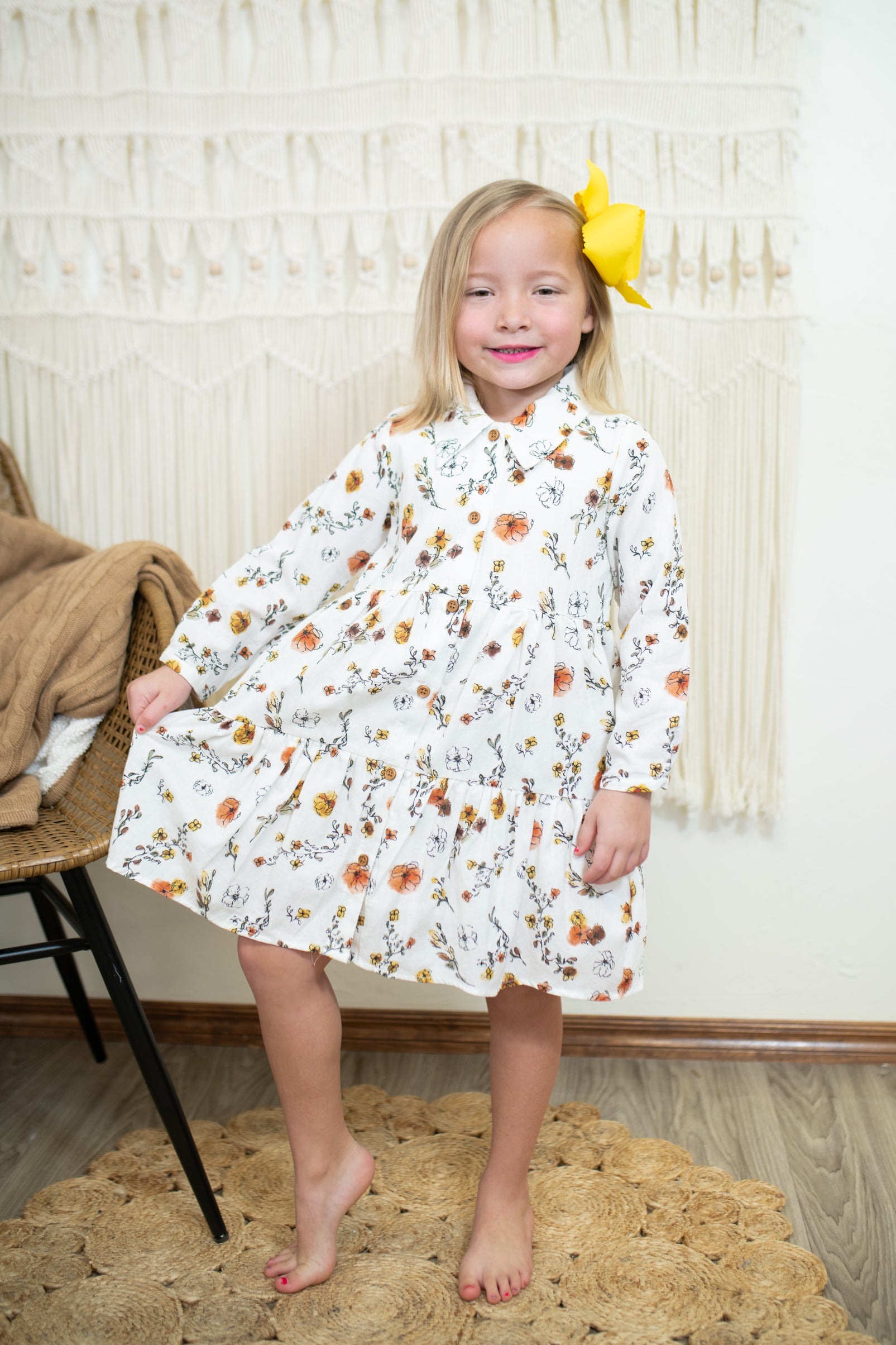 Cream & Autumn Ditsy Judy Dress