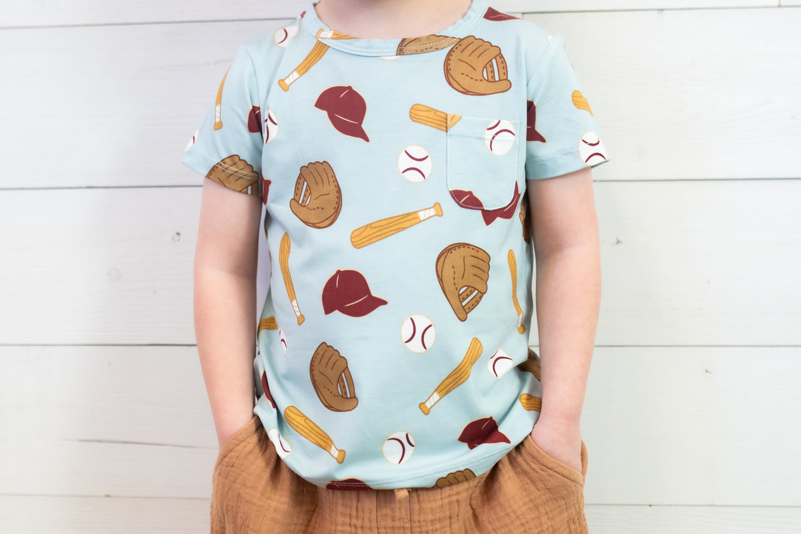 Crew Neck Tee & Shorts Baseball