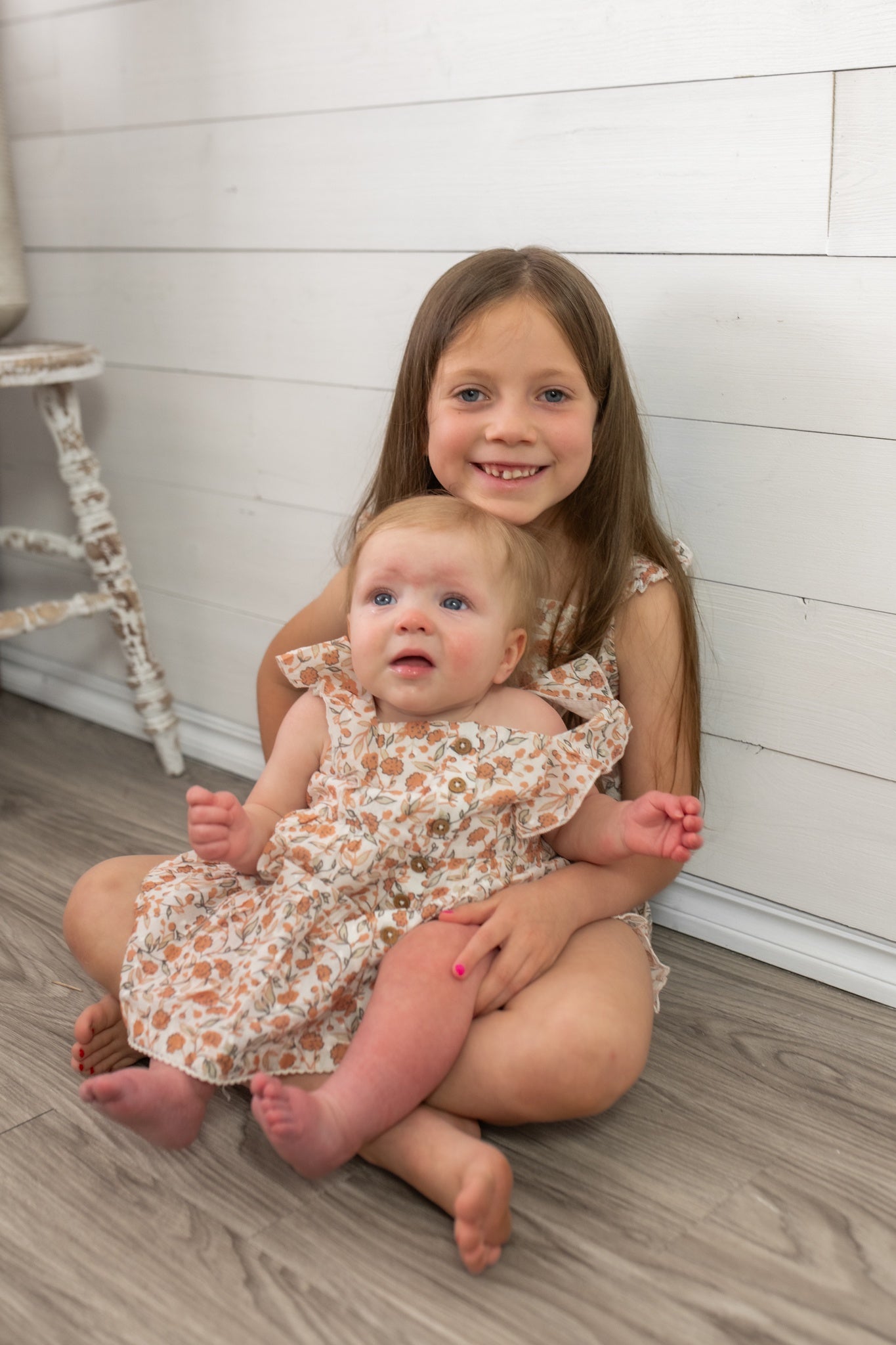 Fluttered Button Tiered Dress Magnolia
