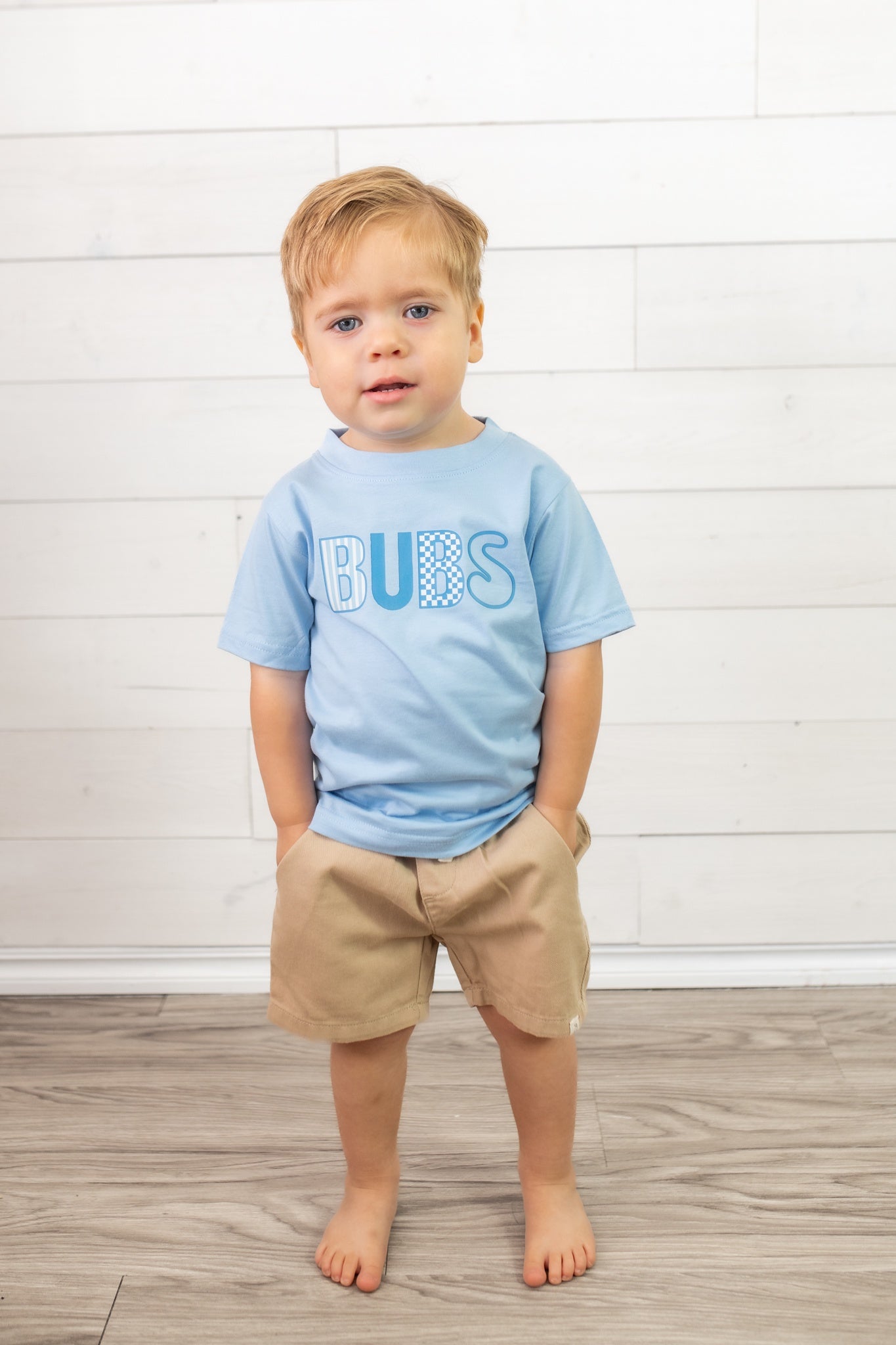 Boys Bub Graphic Tee-Blue