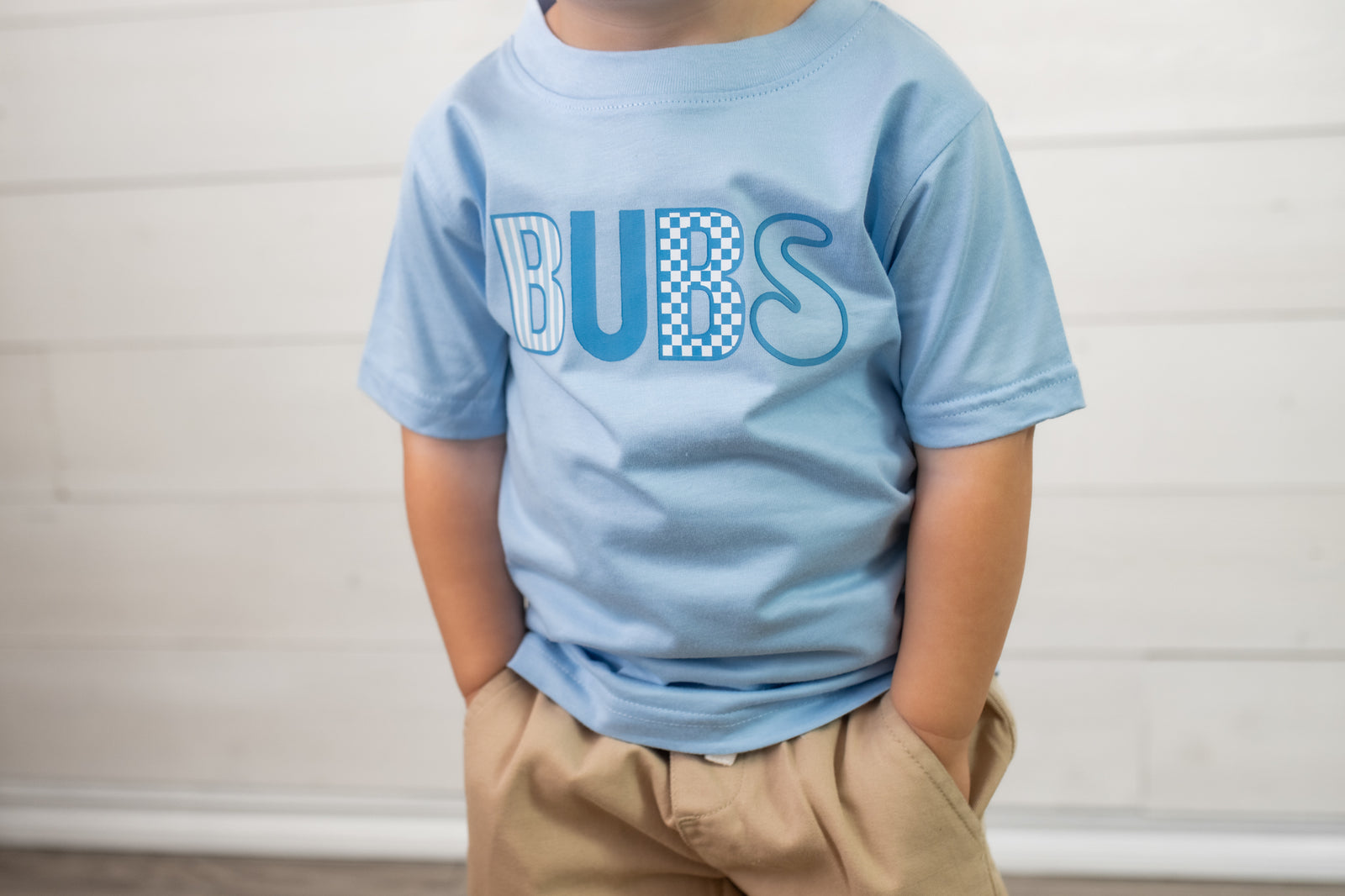Boys Bub Graphic Tee-Blue