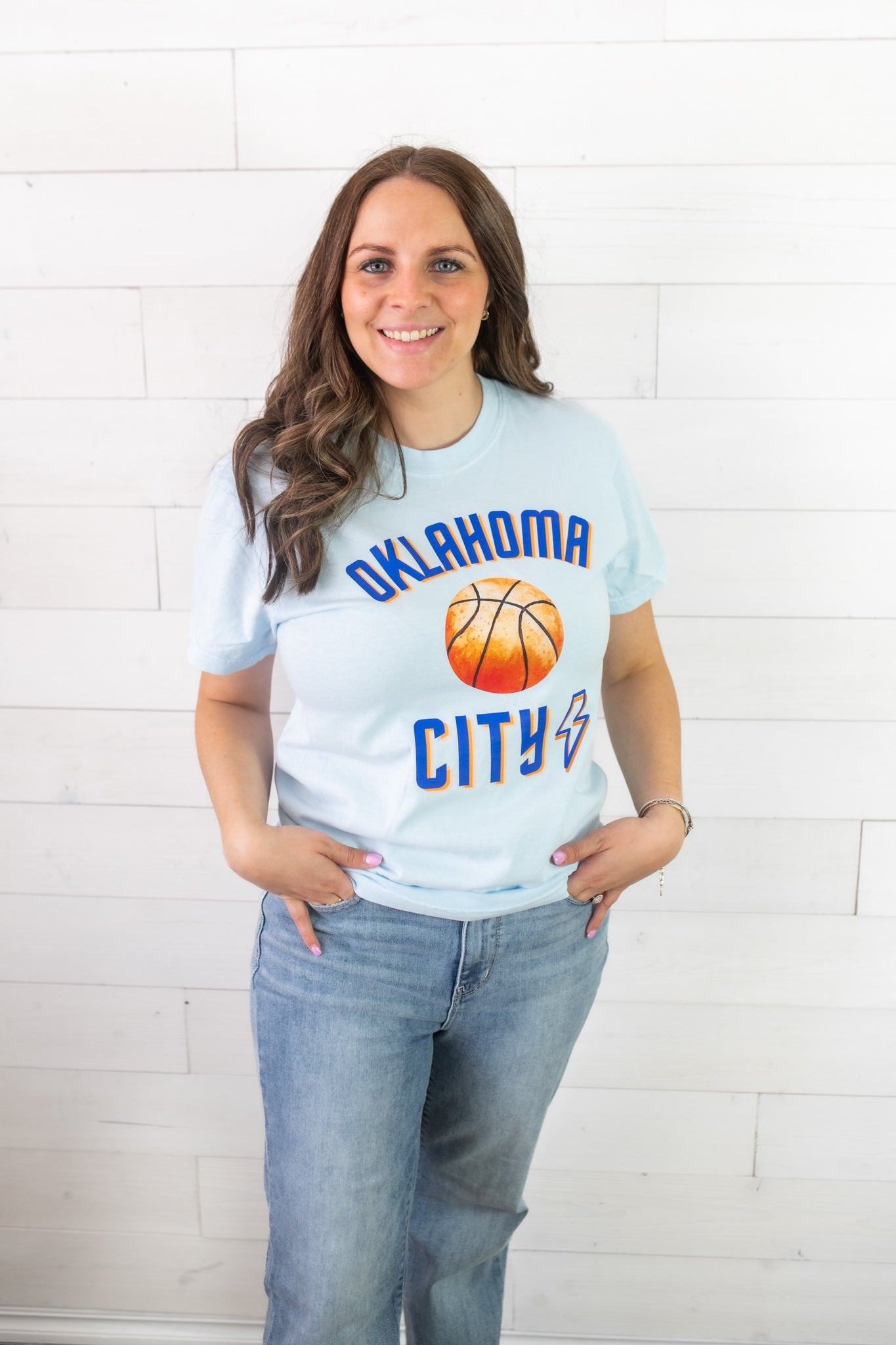 OKC Thunder Graphic Tee-Blue