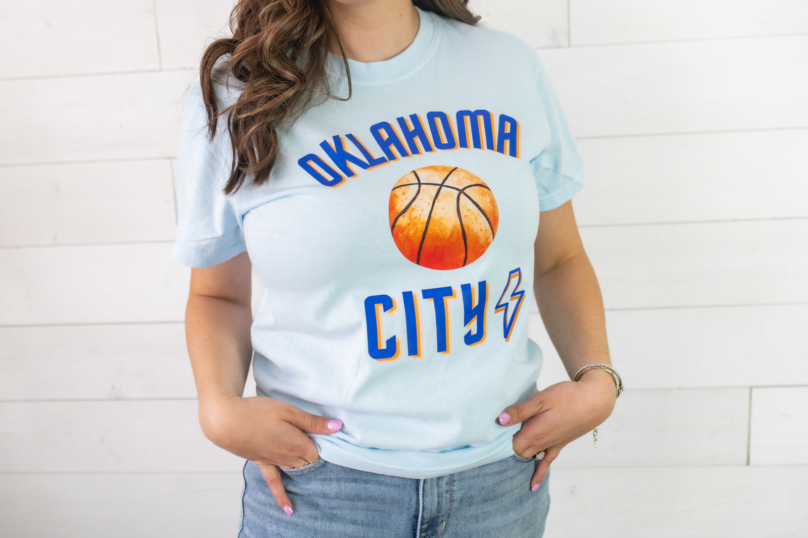 OKC Thunder Graphic Tee-Blue