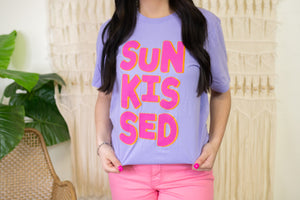 Sunkissed Violet Graphic Tee Shirt