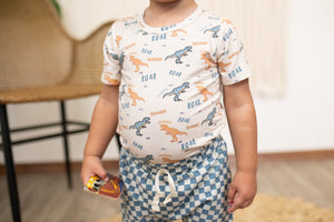 Baby Short Sleeve Bodysuit Dino