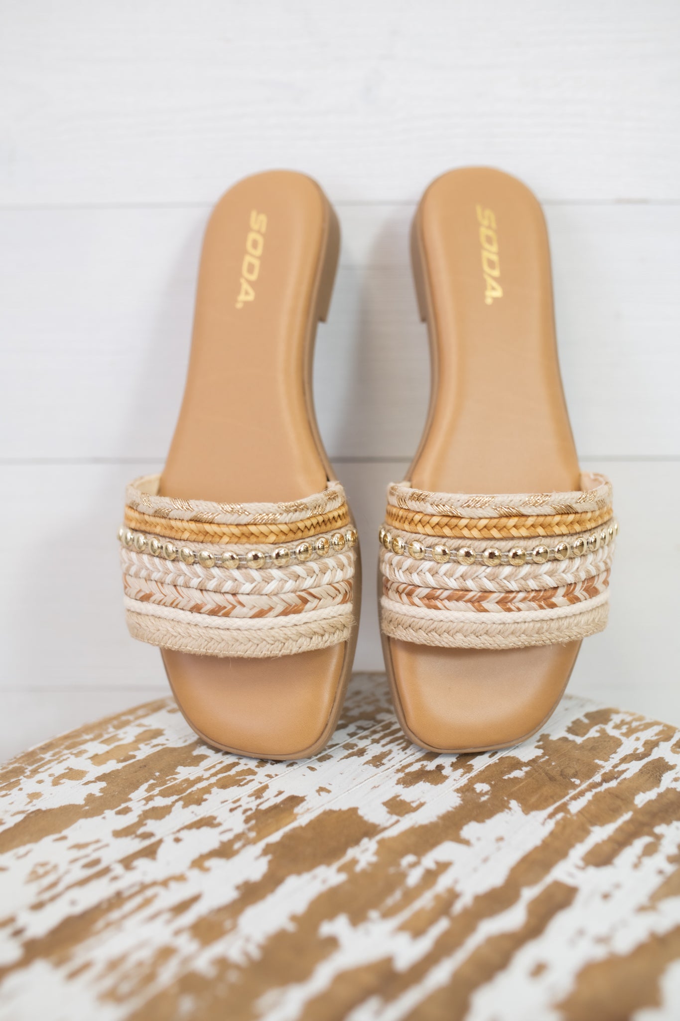 Soda Mirth Sandal Natural Multi