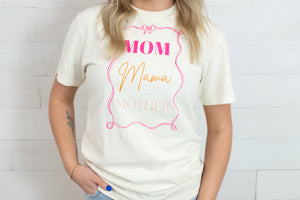 Mom Mama Mother Graphic Tee Ivory